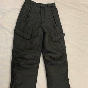 🫐🫐🫐   ARCTIC QUEST BOYS CARGO SNOW PANTS SIZE S 8-10 BLACK  🫐🫐🫐